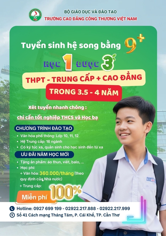 HỆ 9 + TRUNG CẤP/CAO ĐẲNG LÀ GÌ